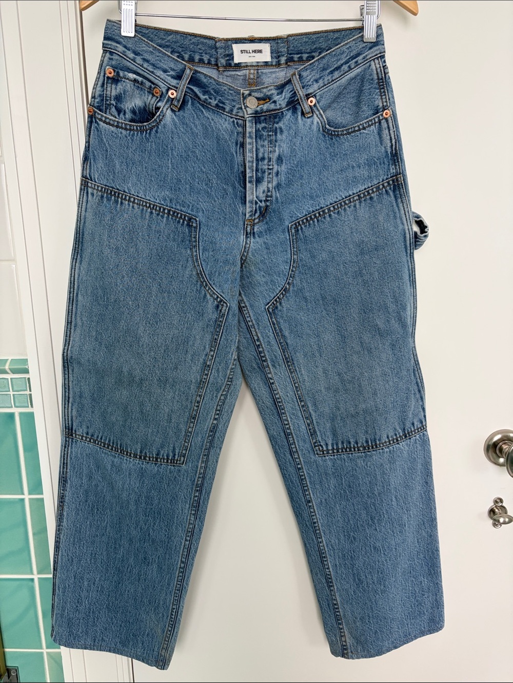 STILL HERE Women's Blue Carpenter Jeans